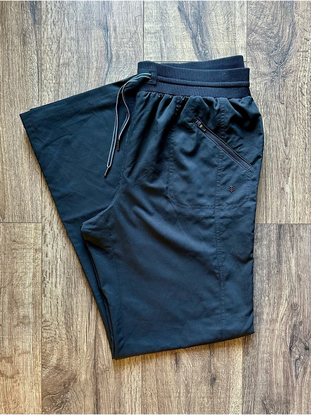 Coolibar Women's Black Wide Leg Sun-Protective Pants